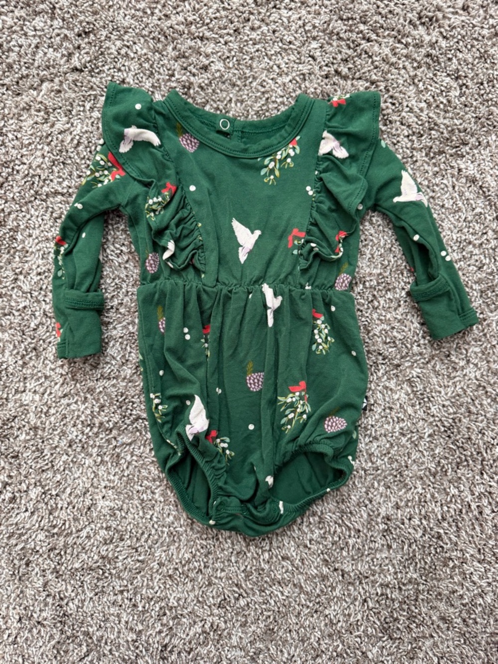 Kyte Baby Mistletoe Bubble Romper 0-3 Months